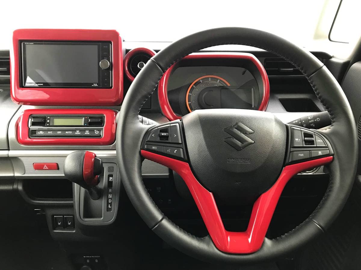 スペーシアインテリアパネル4点セットカーボンルックスペーシアギア